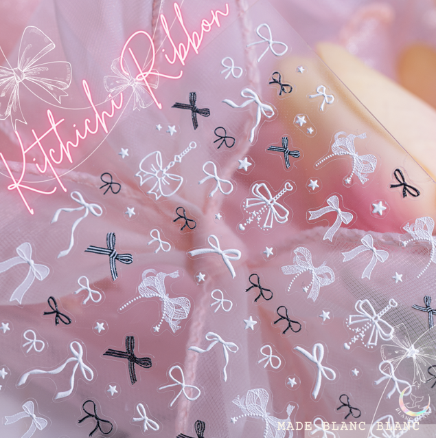 BLANC BLANC Kitchichi ribbon stickers