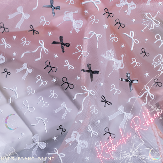 BLANC BLANC Kitchichi ribbon stickers