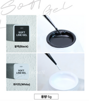 Make.n Soft line gel - Black/white