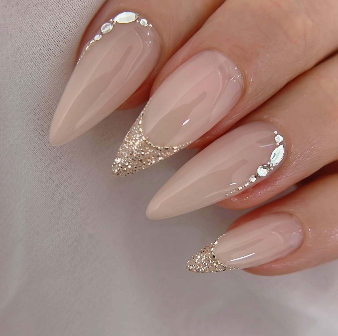 NAILBAYO - Doi glitter gel BEIGE GOLD