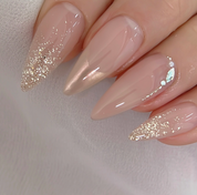 NAILBAYO - Doi glitter gel BEIGE GOLD