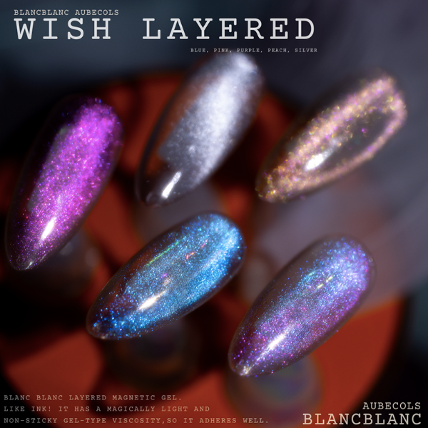 BLANC BLANC Aubecols - Wish layered mag gel 5pc set + 4 FREE GIFTS