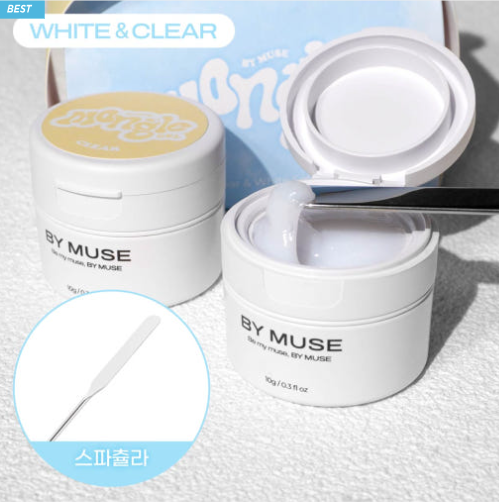 BY MUSE Mongle 3D embo gel - White/clear