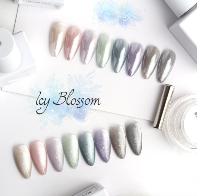 REVELRY Icy blossom 8pc magnetic collection + FREE GIFT