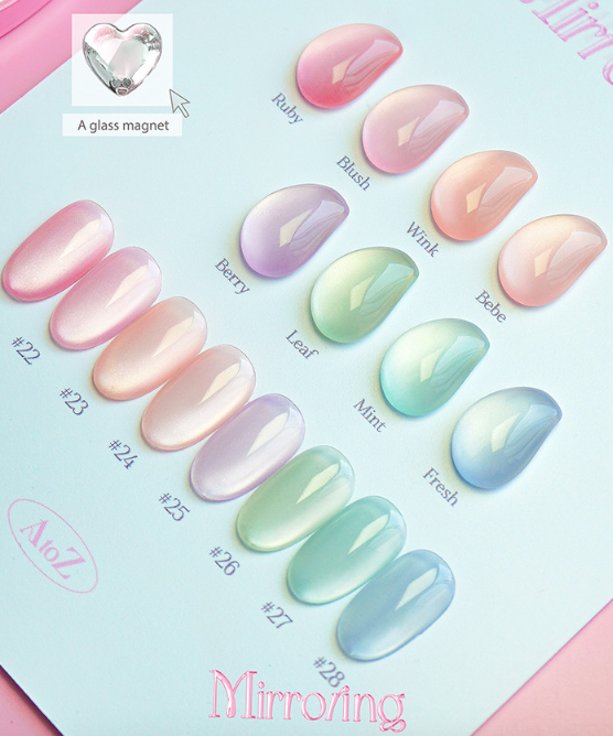 AtoZ Mirroring 8pc collection - Silky magnetic gel