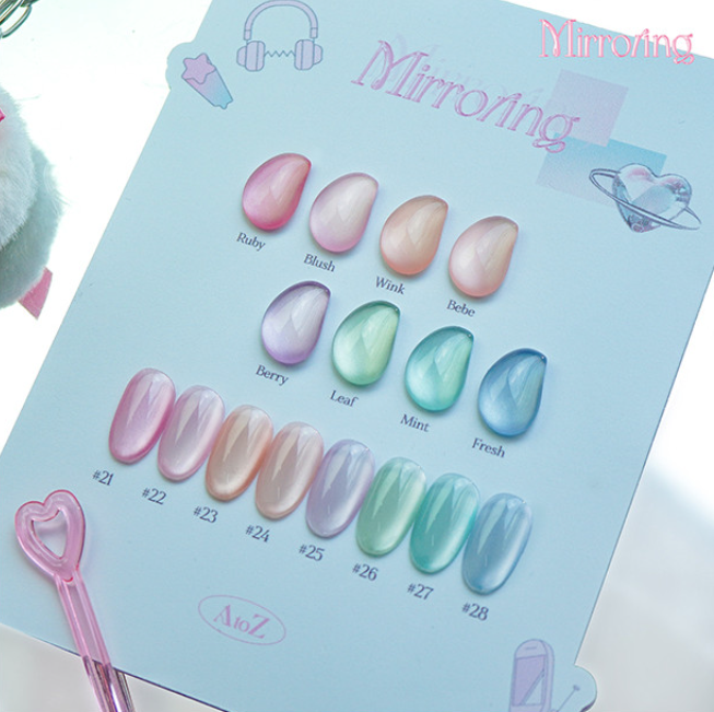 AtoZ Mirroring 8pc collection - Silky magnetic gel