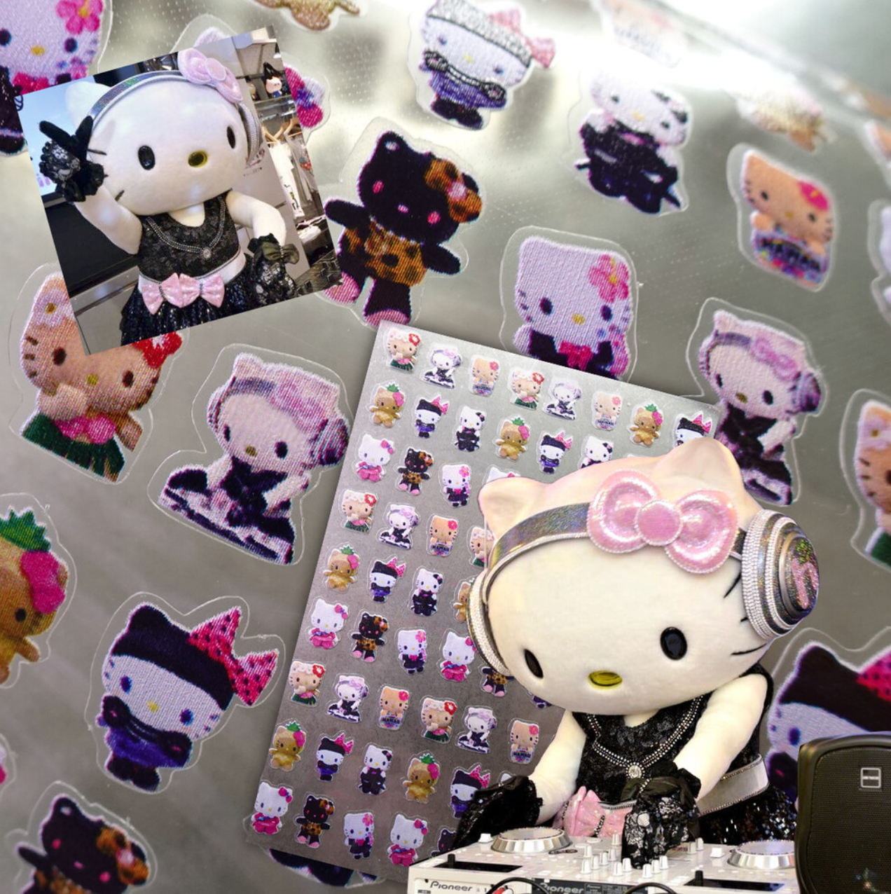 YOLOBITCH Summer DJ kitty stickers