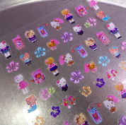 YOLOBITCH Summer Kogyaru kitty stickers