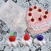 YOLOBITCH Strawberry cherry blueberry meringue silicone mould