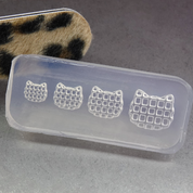 YOLOBITCH Neko & Heart waffle silicone mould - 2 types