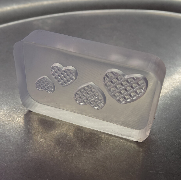 YOLOBITCH Neko & Heart waffle silicone mould - 2 types