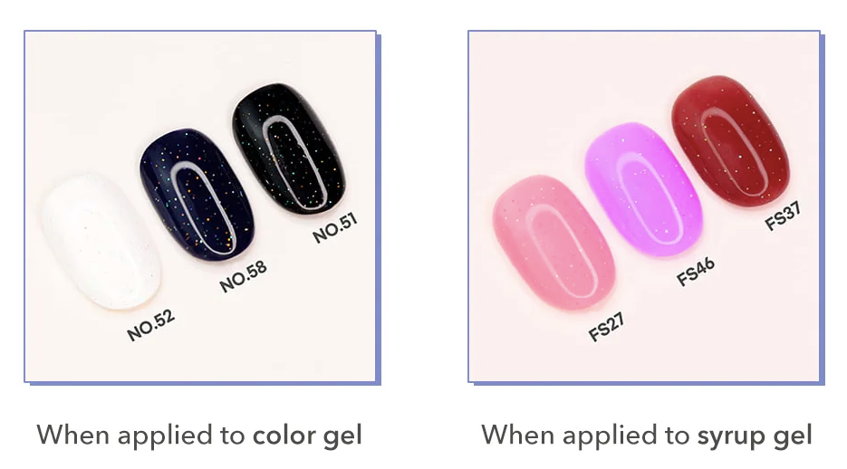 FROM THE NAIL Sugar top - Glitter + No wipe top gel