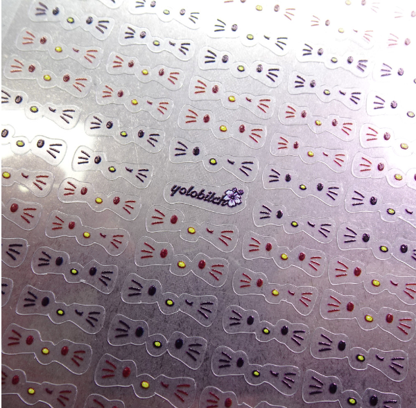 YOLOBITCH Kitty face stickers