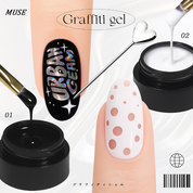 YOLOBITCH Graffiti gel - Poking gel | Black, white, base & stick