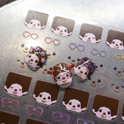 YOLOBITCH Monchhichi face stickers