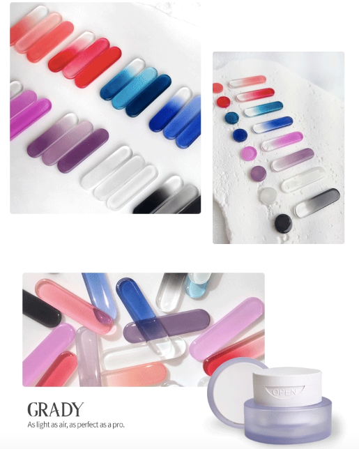 LIUHWA Grady 8pc collection + Sponge set - Pat pat gels