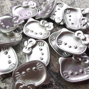 YOLOBITCH Silver Kitty charm tray - 2 types