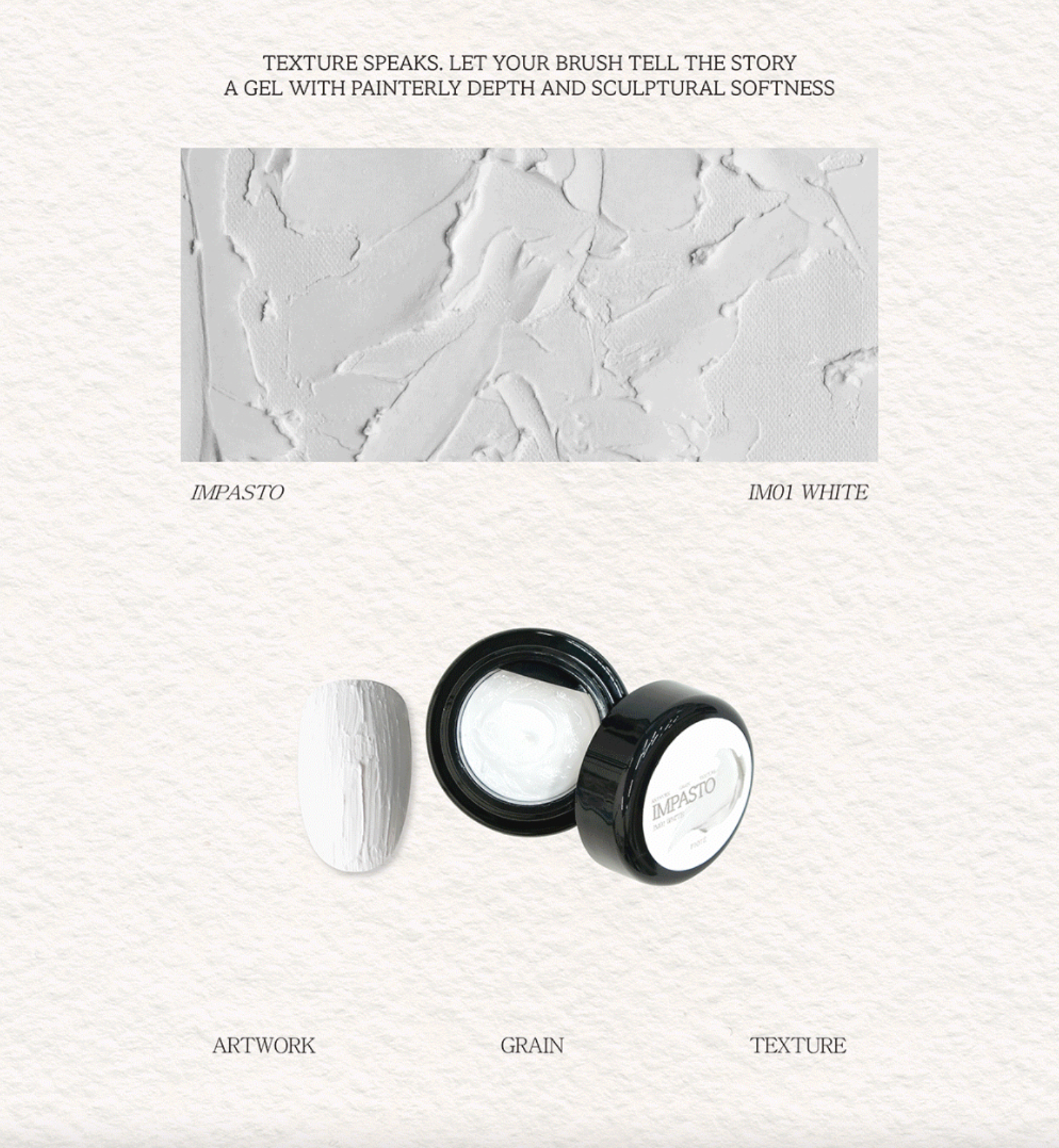 FIOTE Impasto IM01 White - texture gel