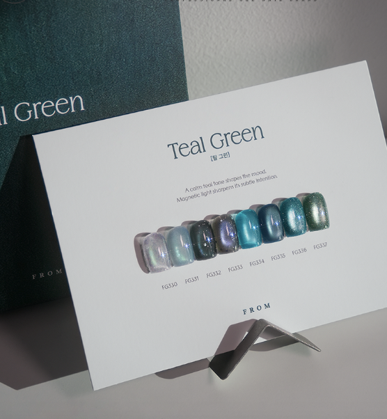 FROM THE NAIL Teal green