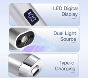 LUNAPRO 6W sensor lamp with magnetic stand - Silver/Pink