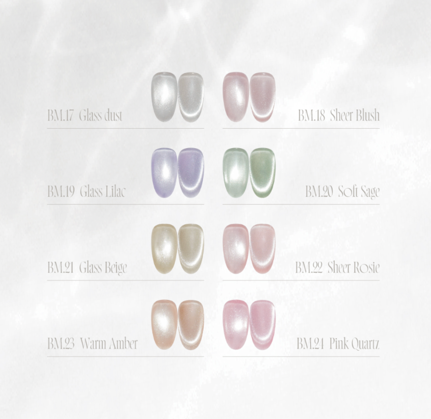 BY MUSE Sheer glass