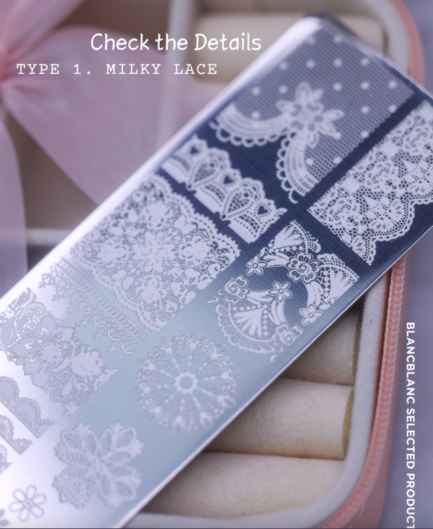 BLANC BLANC Mini lace stamping plate - 2 types