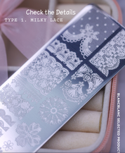 BLANC BLANC Mini lace stamping plate - 2 types