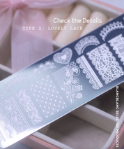 BLANC BLANC Mini lace stamping plate - 2 types