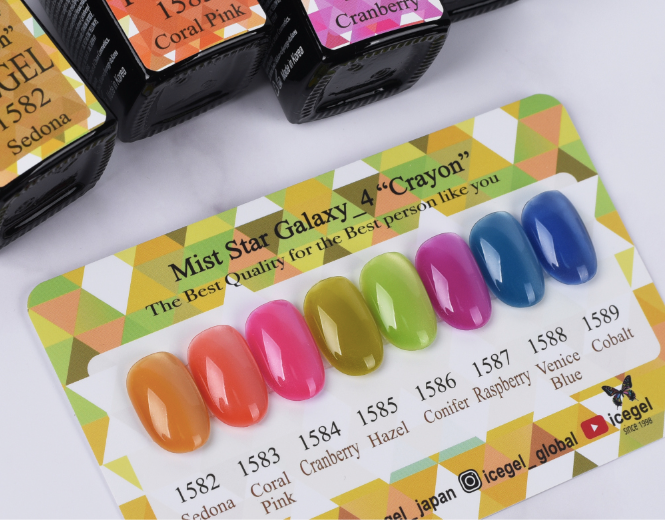 ICE GEL Mist Star galaxy 4 CRAYON - 8pc collection
