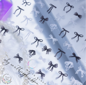 BLANC BLANC custom made see through ribbon sticker - 3 colours