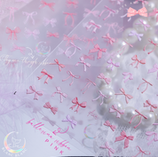 BLANC BLANC custom made see through ribbon sticker - 3 colours