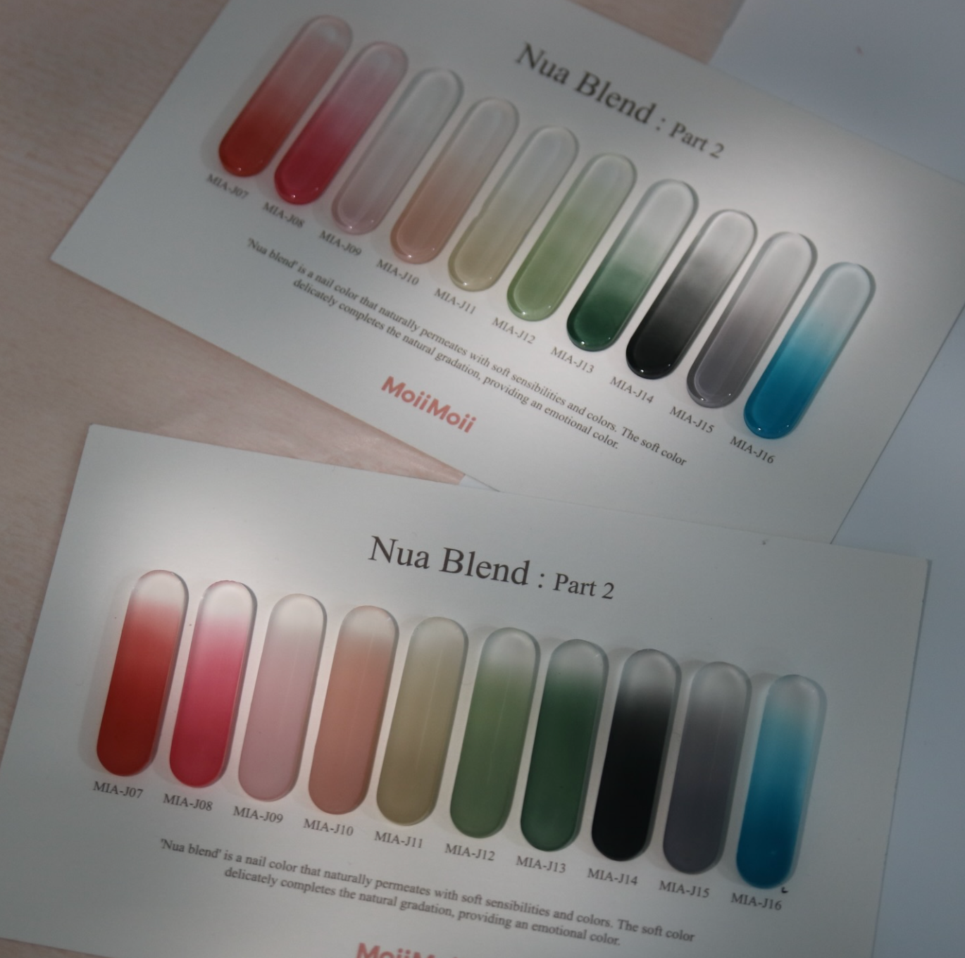 MOII MOII Nua Blend Part 2 - Gradation gel 10pc set + Gradation Sponge 70pc