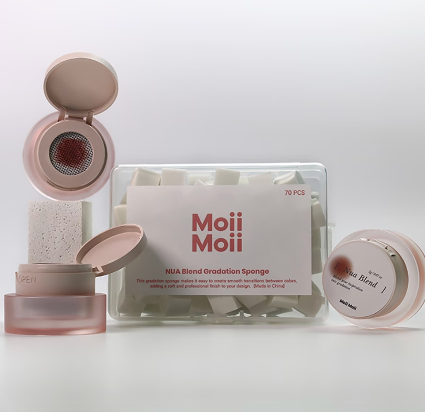 MOII MOII Nua Blend Part 2 - Gradation gel 10pc set + Gradation Sponge 70pc