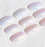 DIAMI Mirror powder gel CLEAN SHEER - 3 colours | Non wipe colour gel for chrome