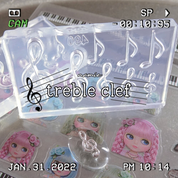 YOLOBITCH Treble clef silicone mould