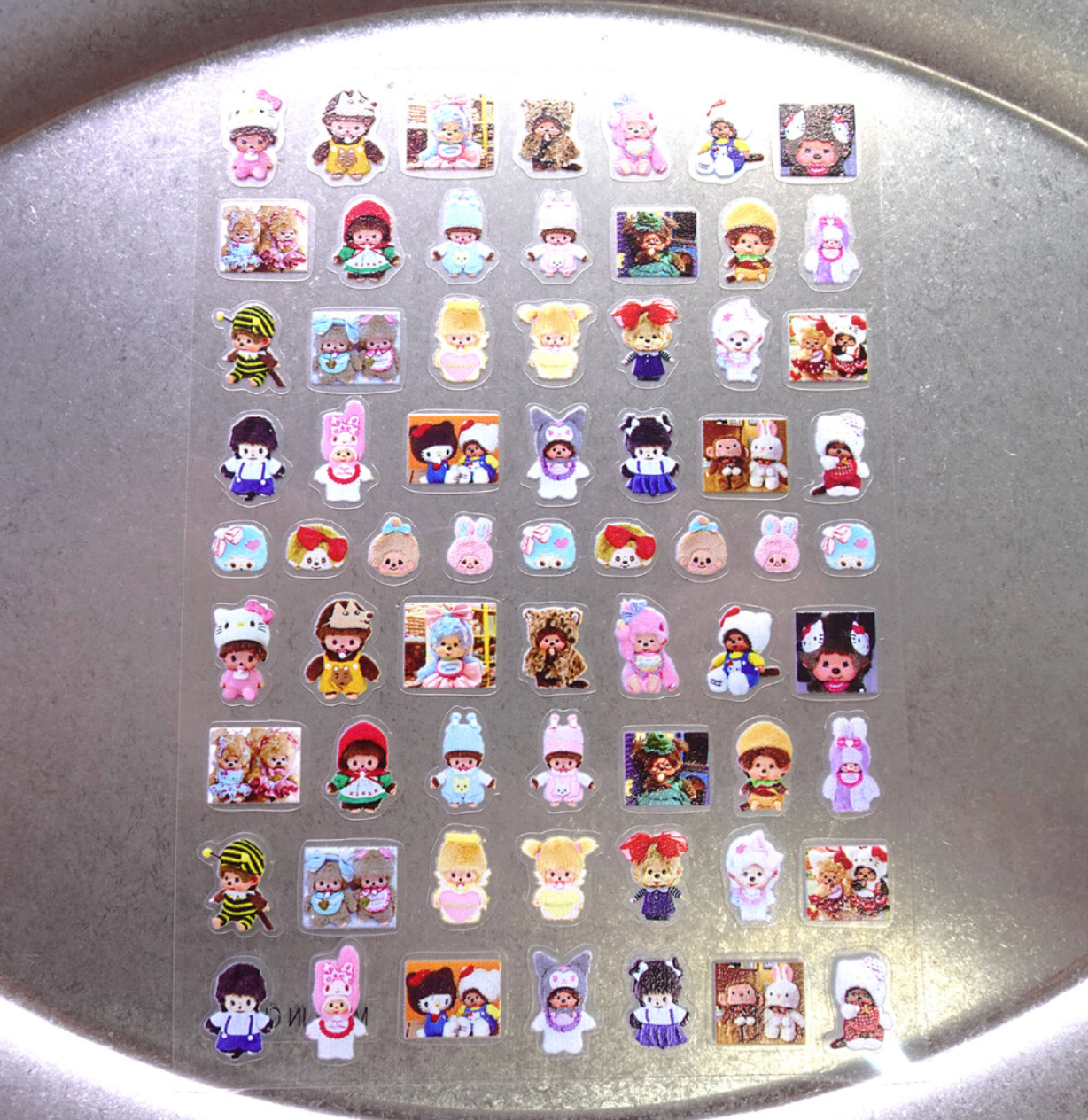 YOLOBITCH Pastel cotton Monchhichi stickers