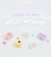 JELLO JELLO Zig Zag 3D Gel MINI (No-wipe) - Mellow whip 6pc set