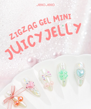 JELLO JELLO Zig Zag 3D Gel MINI (No-wipe) - Juicy jelly 6pc set