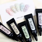 JELLO JELLO Zig Zag 3D Gel MINI (No-wipe) - Mellow whip 6pc set