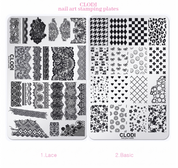 CLODI Nail art stamping plate - 2 types