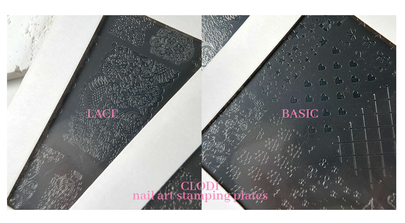 CLODI Nail art stamping plate - 2 types