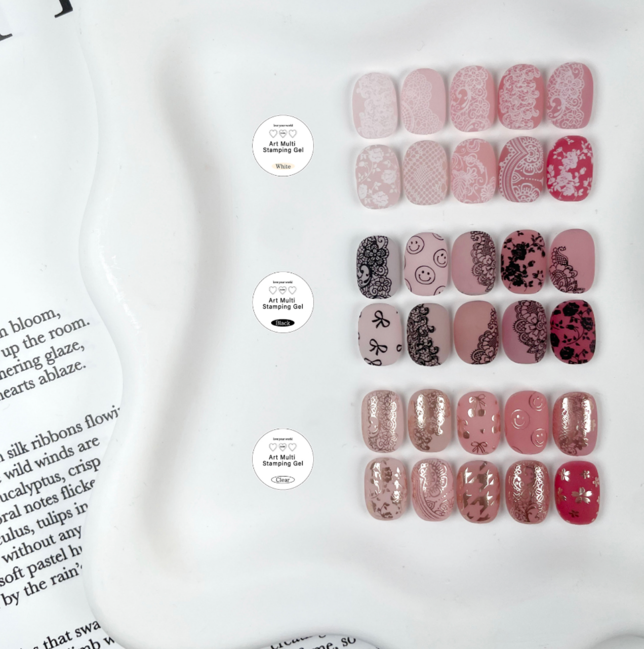 CLODI Nail art stamping plate - 2 types