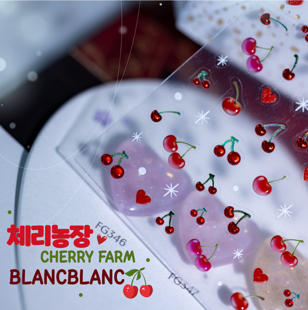 BLANC BLANC custom made - Cherry farm stickers