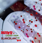 BLANC BLANC custom made - Cherry farm stickers