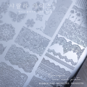BLANC BLANC Elegant lace stamping plate