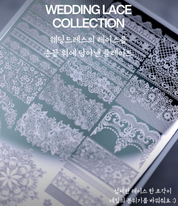 BLANC BLANC Wedding lace stamping plate