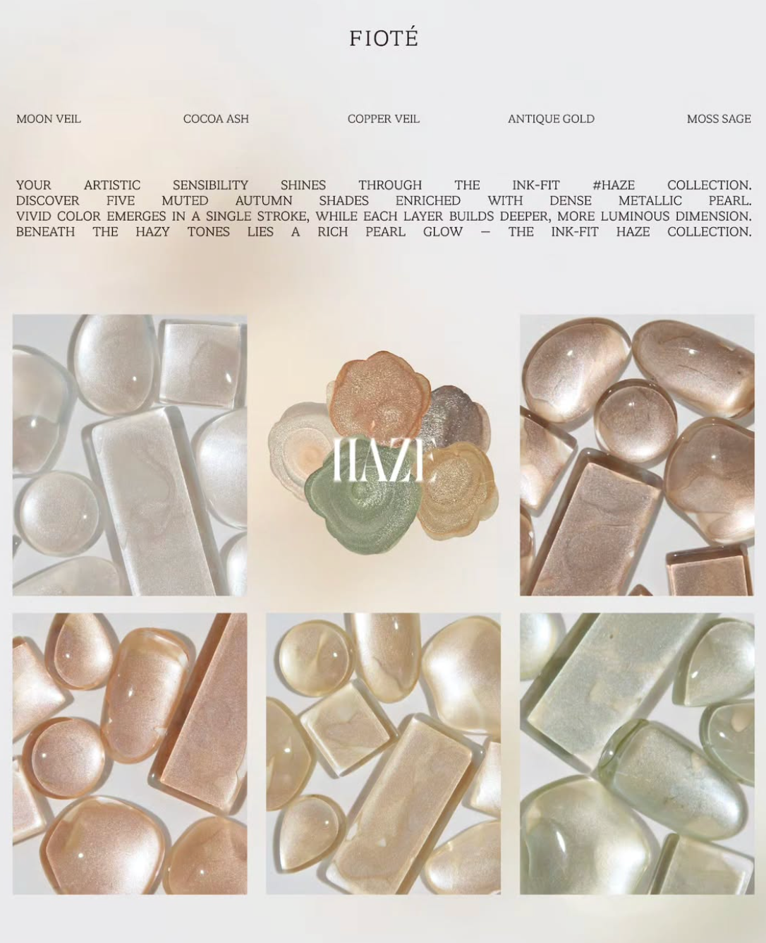 FIOTE The ink fit - Haze 5pc collection