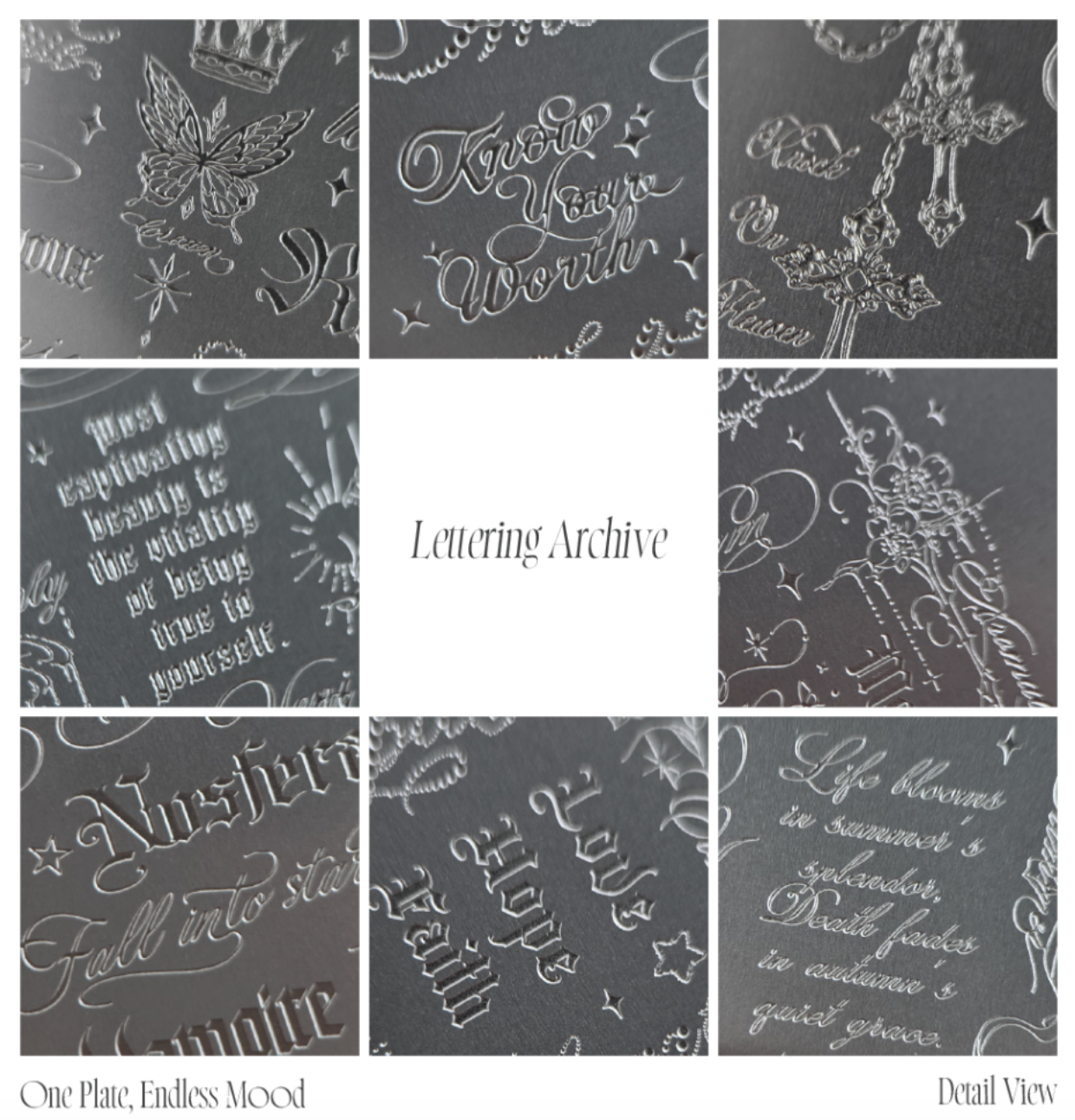 FIOTE Stamping plate - 4 types