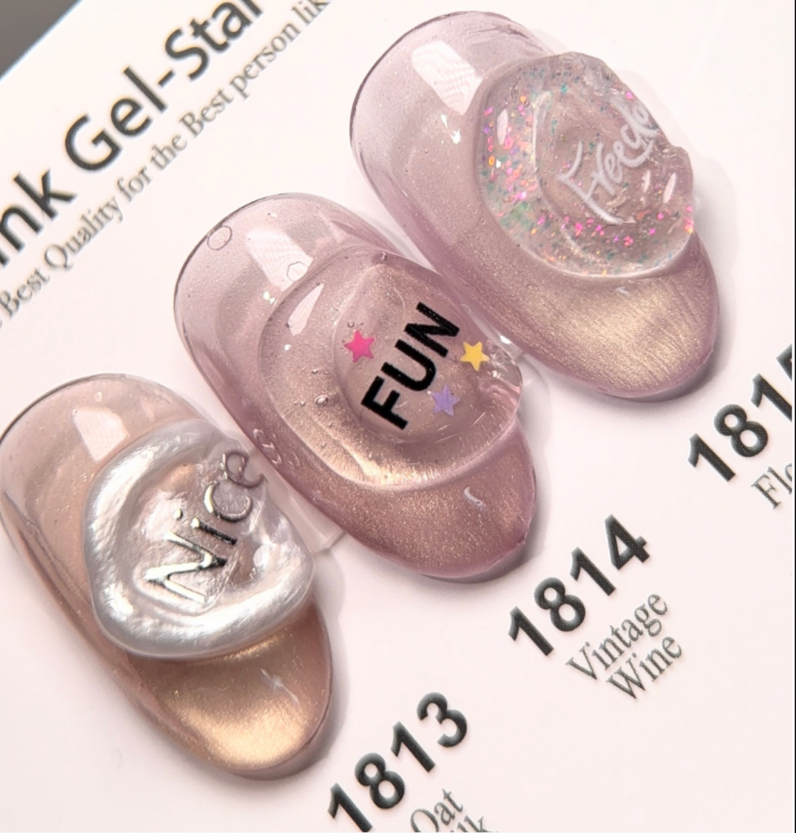 ICE GEL Dear pink star galaxy