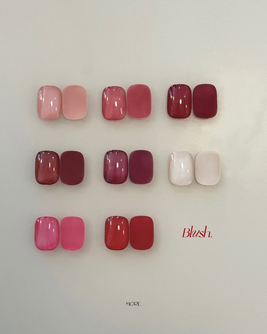 MORE GEL Blush 8pc collection